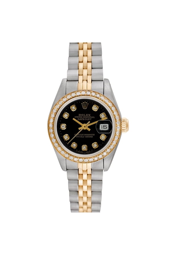 Pre-Owned Rolex Ladies Datejust 26mm Stainless Steel and 18K Yellow Gold Jubilee Wristwatch