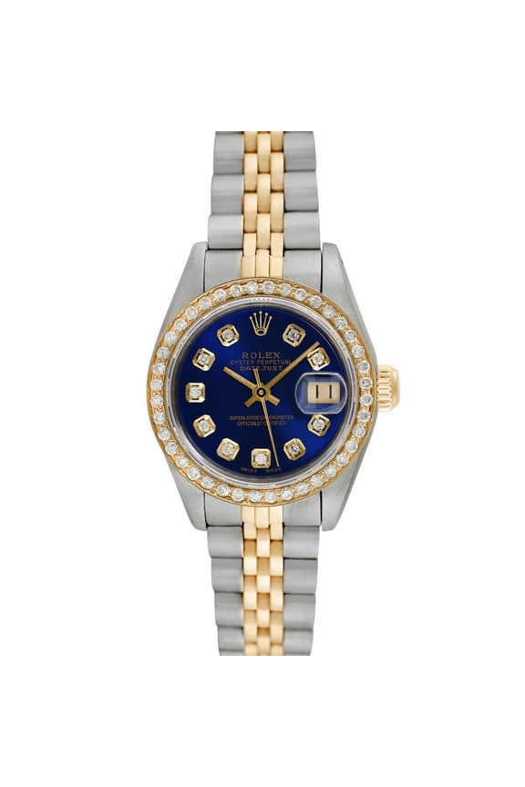 Pre-Owned Rolex Ladies Datejust 26mm Stainless Steel and 18K Yellow Gold Jubilee Wristwatch