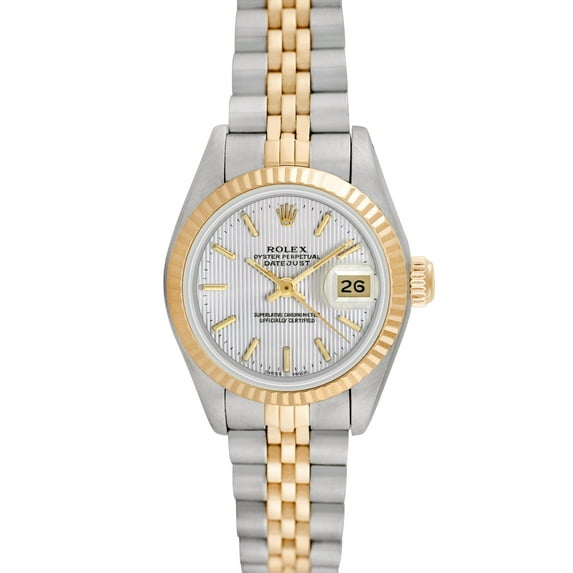 Pre-Owned Rolex Ladies Datejust 26mm Stainless Steel and 18K Yellow Gold Jubilee Wristwatch