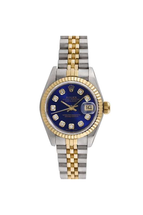 Pre-Owned Rolex Ladies Datejust 26mm Stainless Steel and 18K Yellow Gold Jubilee Wristwatch