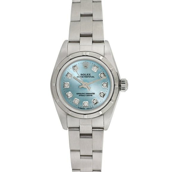 Pre-Owned Rolex Ladies Oyster Perpetual 25mm Stainless Steel Oyster Wristwatch