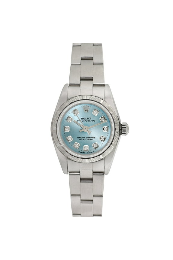 Pre-Owned Rolex Ladies Oyster Perpetual 25mm Stainless Steel Oyster Wristwatch