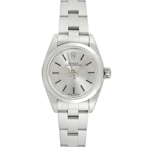 Pre-Owned Rolex Ladies Oyster Perpetual 25mm Stainless Steel Oyster Wristwatch