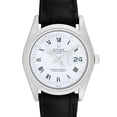 thumbnail image 1 of Pre-Owned Rolex Men's Date 34mm Generic black leather Wristwatch, 1 of 7