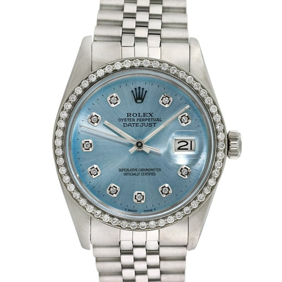 Pre-Owned Rolex Men's Datejust 36mm Stainless Steel Jubilee Wristwatch