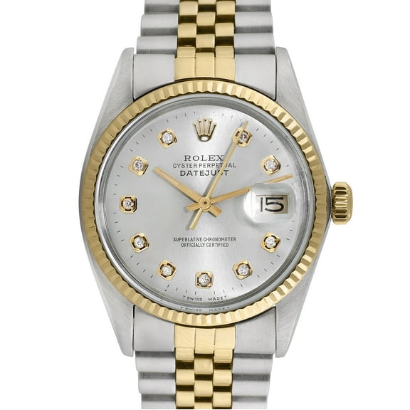 Pre-Owned Rolex Men's Datejust 36mm Stainless Steel and 18K Yellow Gold Jubilee Wristwatch