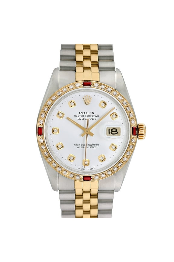 Pre-Owned Rolex Men's Datejust 36mm Stainless Steel and 18K Yellow Gold Jubilee Wristwatch