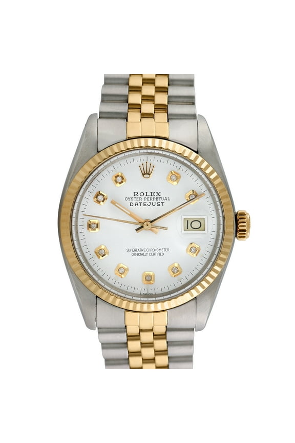 Pre-Owned Rolex Men's Datejust 36mm Stainless Steel and 18K Yellow Gold Jubilee Wristwatch