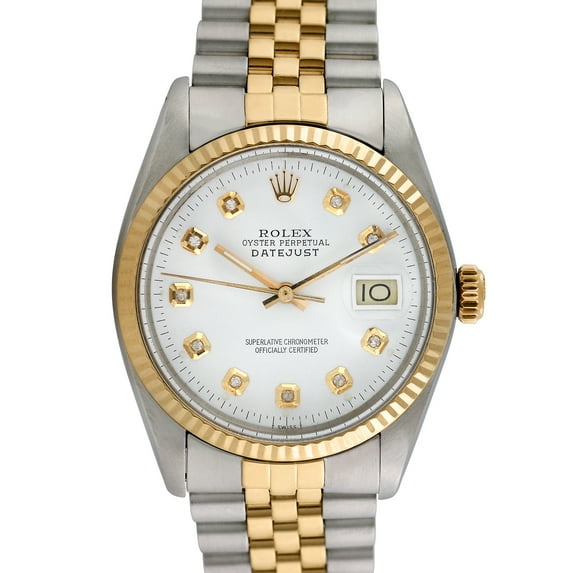 Pre-Owned Rolex Men's Datejust 36mm Stainless Steel and 18K Yellow Gold Jubilee Wristwatch