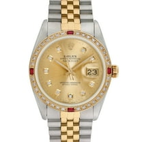 Pre-Owned Rolex Men's Datejust 36mm Stainless Steel and 18K Yellow Gold Jubilee Wristwatch
