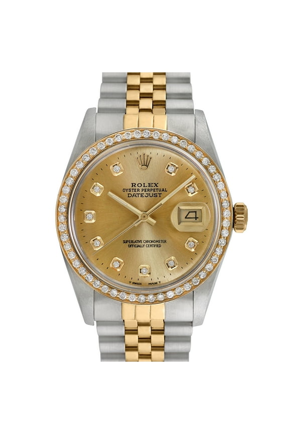 Pre-Owned Rolex Men's Datejust 36mm Stainless Steel and 18K Yellow Gold Jubilee Wristwatch