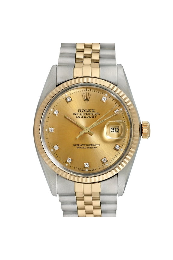 Pre-Owned Rolex Men's Datejust 36mm Yellow gold and Stainless steel Jubilee Wristwatch