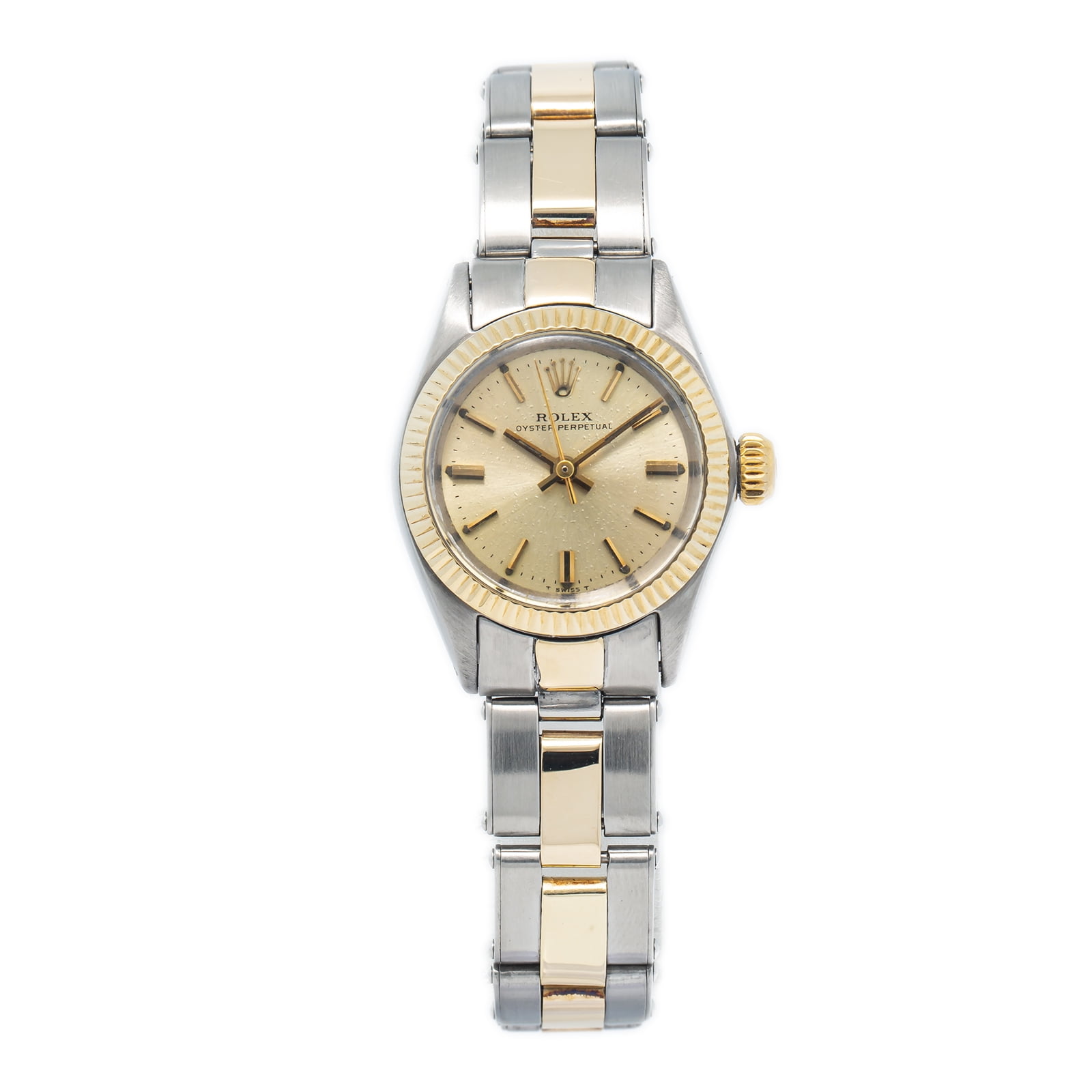 Rolex Oyster Perpetual 6619 Rivet 14k Yellow TwoTone Automatic Ladies Watch 25mm in Honduras at HNL 0 Rating 5