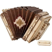 Rolife 3D Jigsaw Puzzle Wooden Craft Kits Assembly Puzzle DIY Accordion Model Kits and DIY Arts Projects for Kids