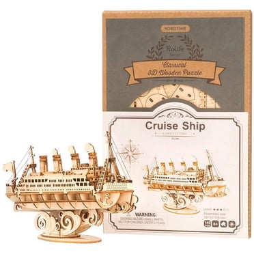 Rolife 3D Wooden Puzzle Sailing Ship Model Kit - 118 Pieces, DIY Craft For Teens & Adults