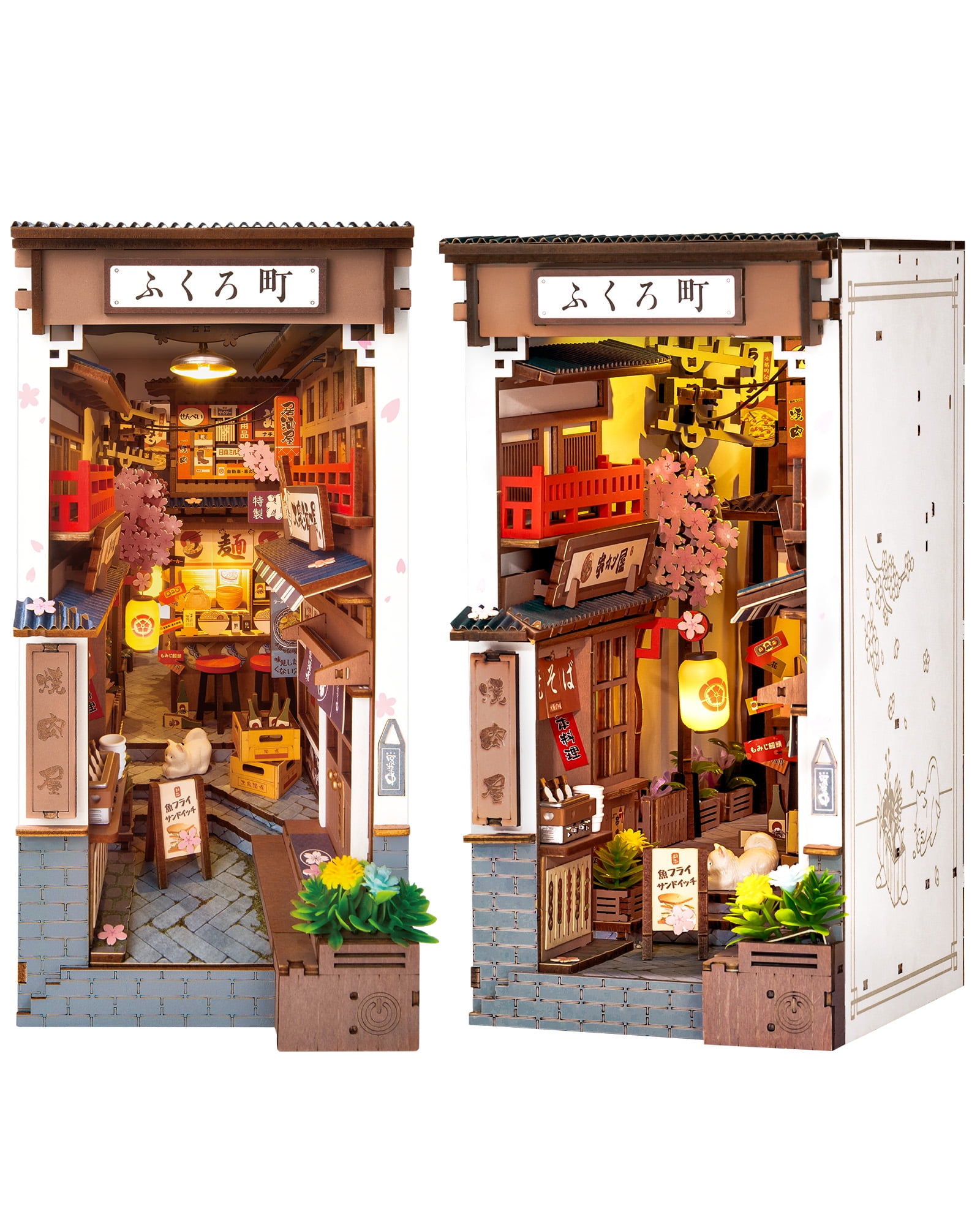 Book Nook Sakura Wine Alley. Sujeta libros de Japón Rolife TGB11