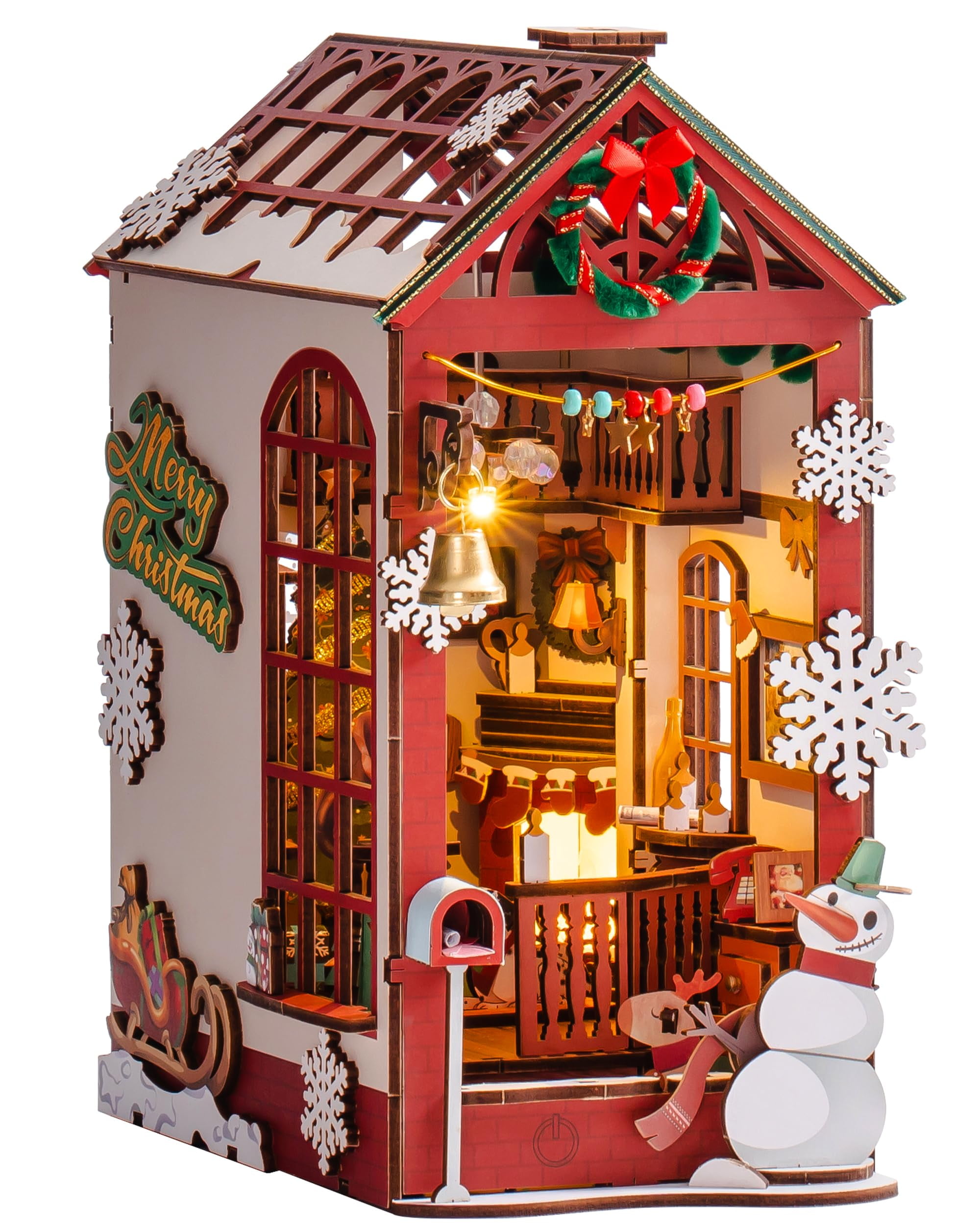 Rolife Book Nook Kit with LED Lights, DIY Miniature Dolls House Kit 3D ...