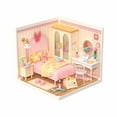 thumbnail image 1 of Rolife DIY Miniature Dollhouse Super Creator Lovely Pink Bedroom Plastic Building Set Toys Playset Gifts for Teens Adults, 1 of 7