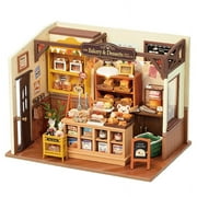Rolife DIY Miniature Kit Beckas Baking Wood Brown Dollhouse