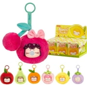 Rolife Nanci Blind Box Plush Doll Fruit Mood Series, 1PC Random Cute Design Plush Mystery Stuffed Toy Bag Hanging Doll, Creative Collectible Toys Gift for Birthday/Christmas Holiday