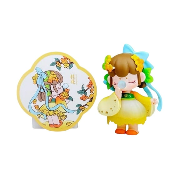 Rolife Nanci Wind-Blown Flowers Collection Designated Model C 3D Doll Figurine Desktop Ornament Birthday Gift For Girls Confirmed Edition No Random Pulls