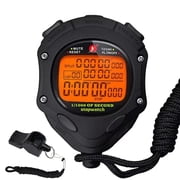Rolilink Digital Stopwatch Timer with Back Light Stop Watch 0.001second Timing 100 Lap Memory,Large dispaly Alarm Clock for Coach Sports Swimming Running Marathon Competition 100LAP Back Light