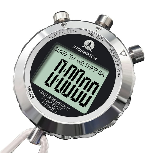 Rolilink Digital Handheld Athletic Stopwatch, Waterproof Metal Sports