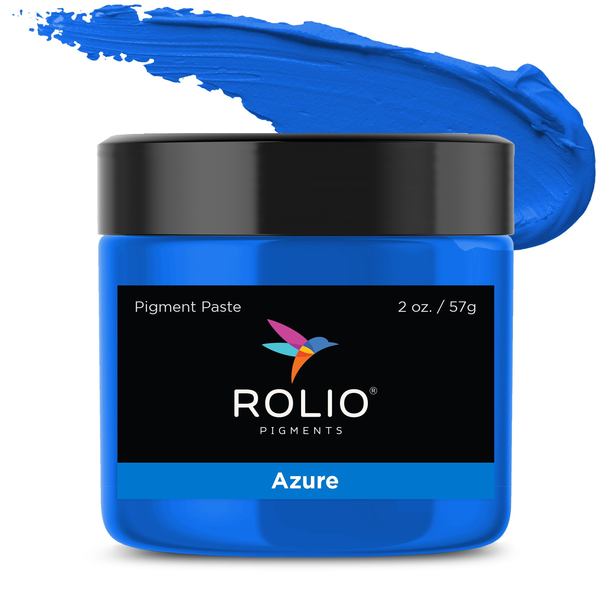 Rolio - Blue Pigment Paste for Epoxy Resin, Azure, 2oz Jar - Resin Pigment, Epoxy Resin Dye Paste, Epoxy Paint, Resin Paste Pigment, Epoxy Resin Color Pigment Paste, Mica Powder Paste