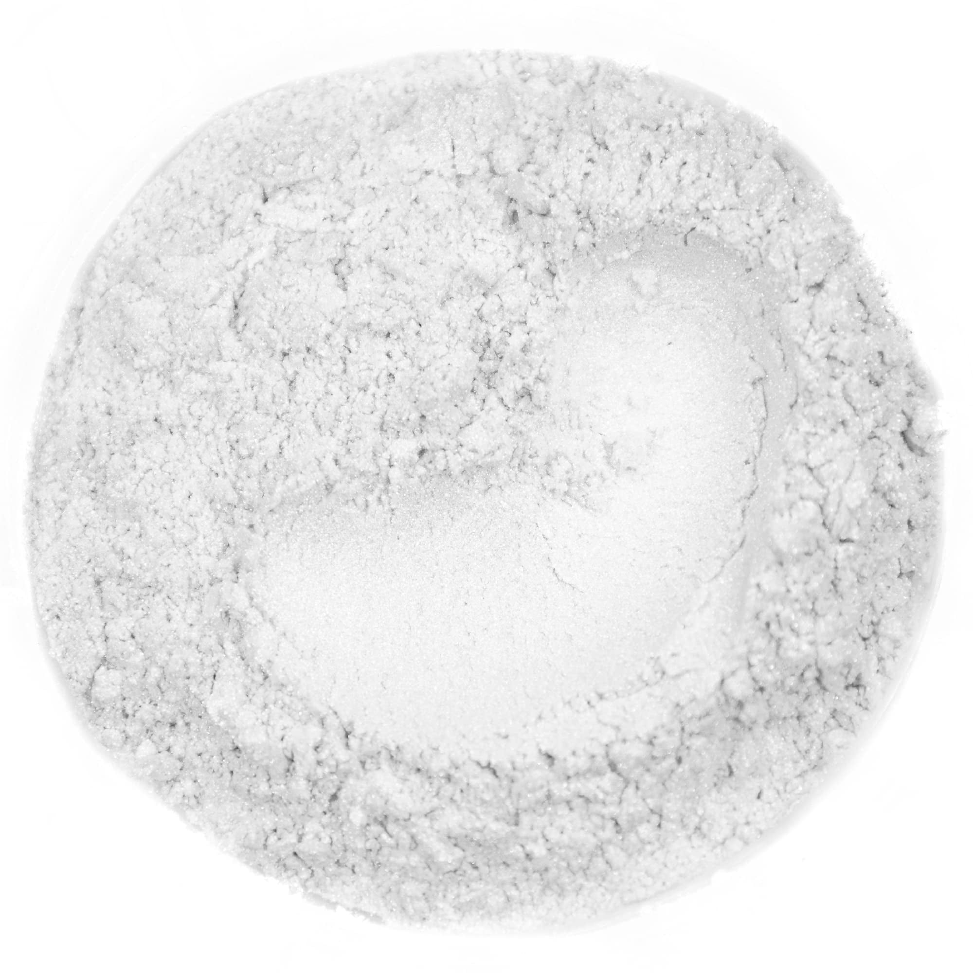 Rolio Mica Powder - Pigment for Paint Mixing & Blending for Epoxy Resin, Soap, Nails, Slime & Bath Bombs - 1 lb Resealable Bag,Astral White