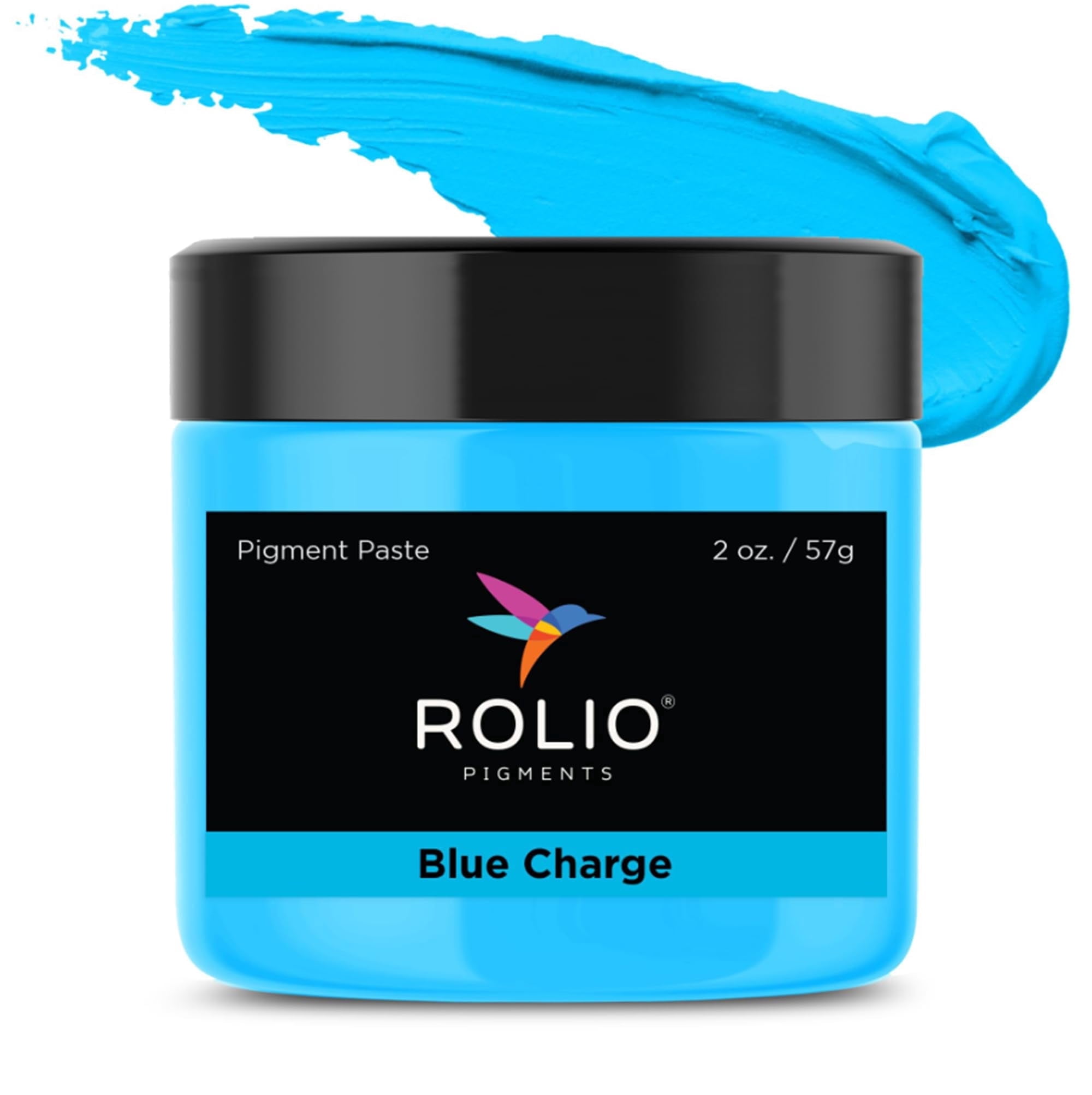 Rolio Pigment Paste - Color for Epoxy Resin, Epoxy Dye, Coating, Casting, Molding, Resin Art, Jewelry Making & DIY Crafts - 2oz Jar, Blue Charge