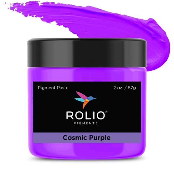 Rolio Pigment Paste - Color for Epoxy Resin, Epoxy Dye, Coating, Casting, Molding, Resin Art, Jewelry Making & DIY Crafts - 2oz Jar, Cosmic Purple