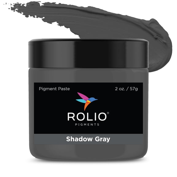 Rolio Pigment Paste, 2oz Jar - Shadow Gray, Ideal for Epoxy Projects, Rich Dye for Vibrant Art, Epoxy Resin Dye and Pigment Paste for Coating, Casting, Molding, and DIY Craft Creations