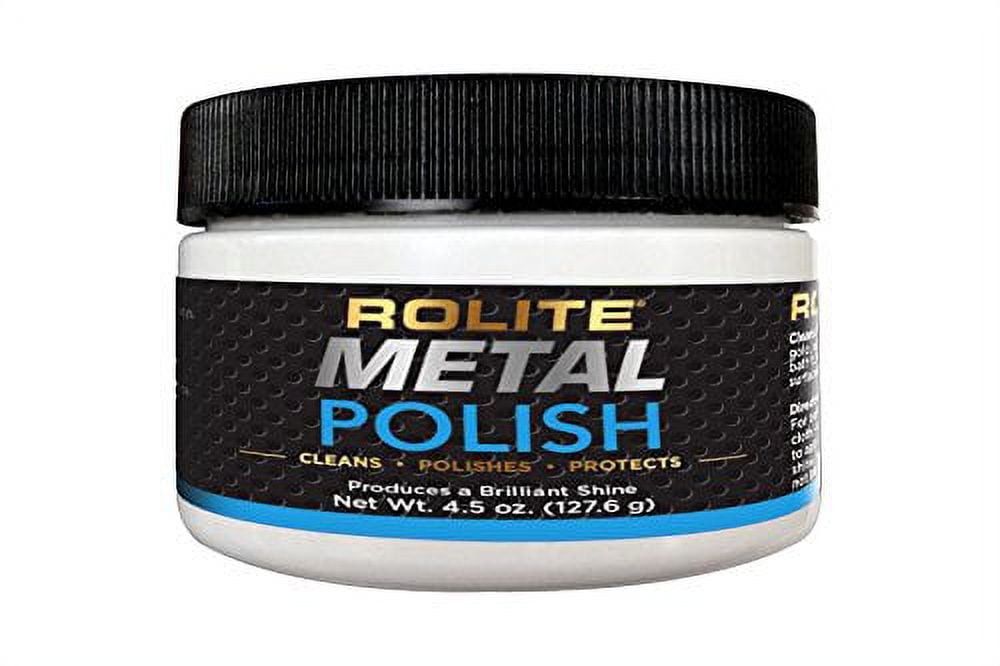 Rolite - RMP45z Metal Polish Paste - Industrial Strength Scratch Remover  and Cleaner, Polishing Cream for Aluminum, Chrome, Stainless Steel and  Other Metals, Non-Toxic Formula, 4.5 Ounces, 1 Pack 