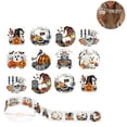 thumbnail image 1 of Roll of 500 Round Fall Stickers, Watercolor Halloween Harvest Pumpkin Labels, Hello Fall Thanksgiving Autumn Themed Self-Adhesive Circle Stickers for Gift Sealing Envelope Packaging Craft Decor, 1 of 7