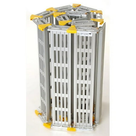 Roll-A-Ramp Roll-Away Aluminum Loading Ramp, 1,000-Lb. Capacity, 8ft.L x 30in.W, Model# A13007A19