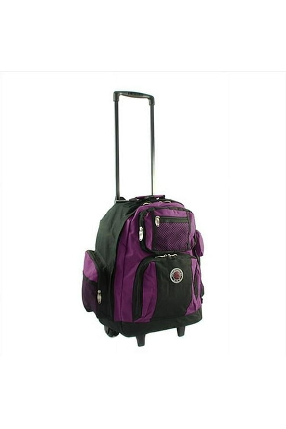 Roll-Away Deluxe Rolling Backpack, Purple
