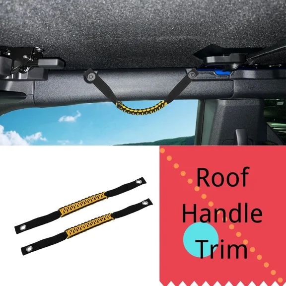 Roll Bar Grab Handles Kit For 2021 2022 Ford Bronco 2/4 Door Accessories Yellow