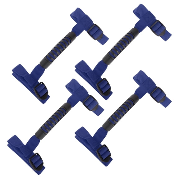 Roll Bar Grab Handles for Jeep Wrangler 1987-2021 Grip Handle Holder Nylon Blue 4 Pcs