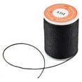 thumbnail image 1 of Roll Black Waxed Cotton Necklace Beads Cord String 1mm HOT, 1 of 9