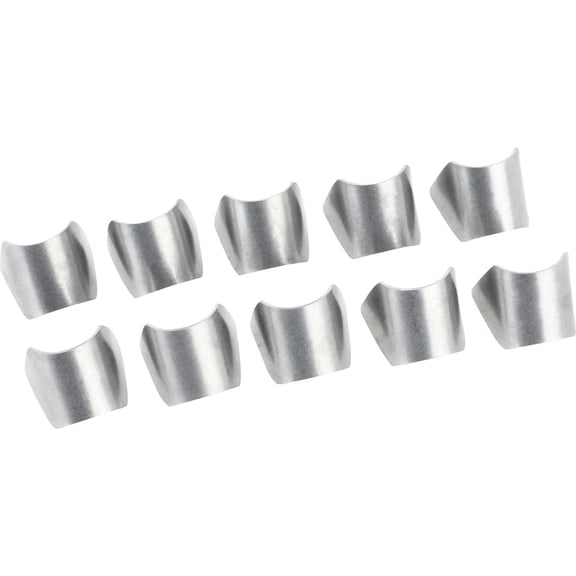 Speedway Motors Roll Cage Saddle Weld Gussets for 1-1/4 Inch Tubing, .060 Steel Reinforcement Plates, 1.5 Inch Length, Corner Gussets, Set of 10