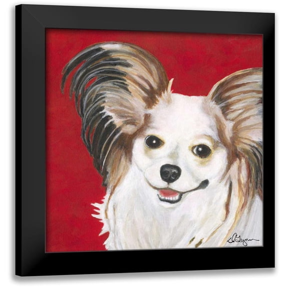 Roll, Dlynn 12x12 Black Modern Framed Museum Art Print Titled - Dlynns Dogs - Lilly