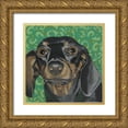 thumbnail image 1 of Roll, Dlynn 15x15 Gold Ornate Wood Framed with Double Matting Museum Art Print Titled - Dlynns Dogs - Keelie, 1 of 4
