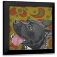 thumbnail image 1 of Roll, Dlynn 20x20 Black Modern Framed Museum Art Print Titled - Dlynns Dogs - Kendall, 1 of 5