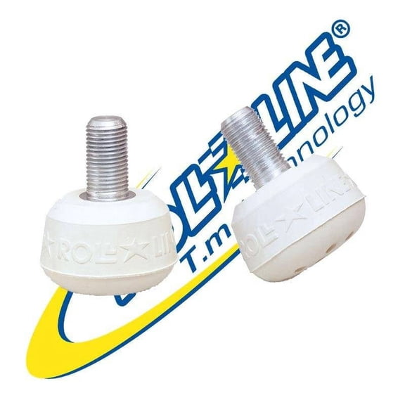 Roll-Line Professional Toe Stops (White, Thread:Metric)