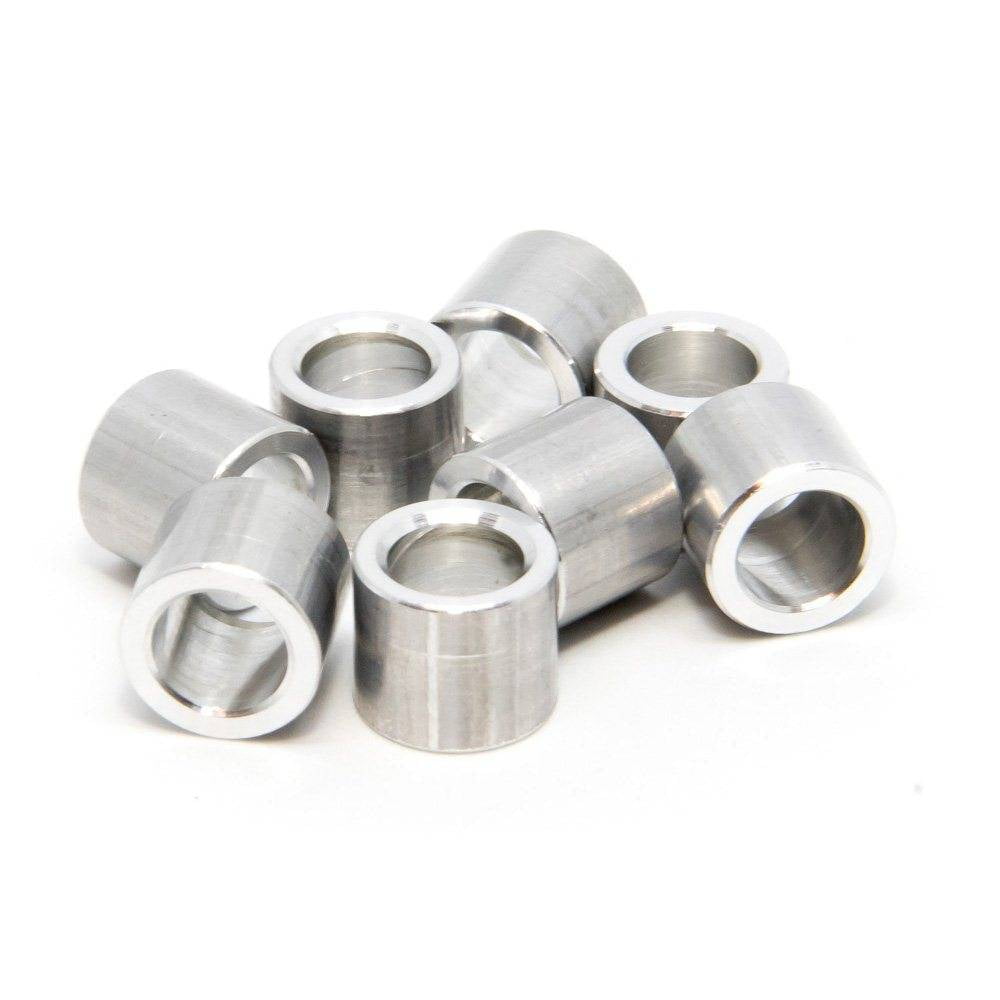 RollLine Wheel Roller Skate Bearing Spacers Aluminum (Set of 8) (Size 8mm)