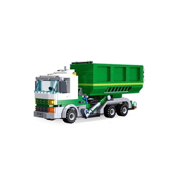 Roll-Off Skip Loader Dump Truck Building Block Set | General Jim's Toys & Bricks | GJ-GWSL
