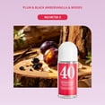 thumbnail image 1 of Roll-On Deodorant, 50ml/1.69oz Plum Black Amber Vanilla Woody Scent Sweat Resistant Body Deodorant Roller, 1 of 5