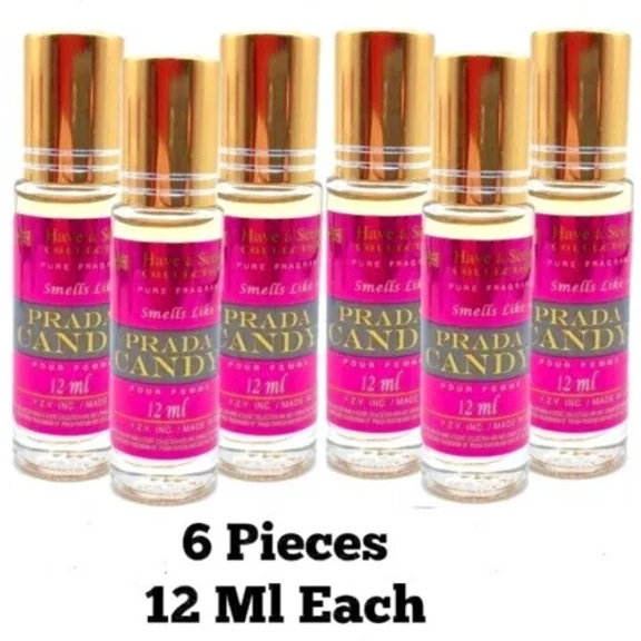 Roll On Perfume Oil Set of 6 Pieces