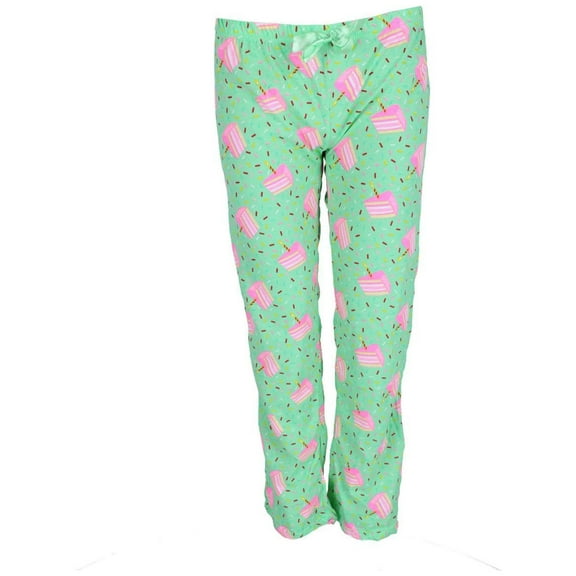 Roll Outta Bed  Patterned Knit Open Bottom Pajama Pants (Women)