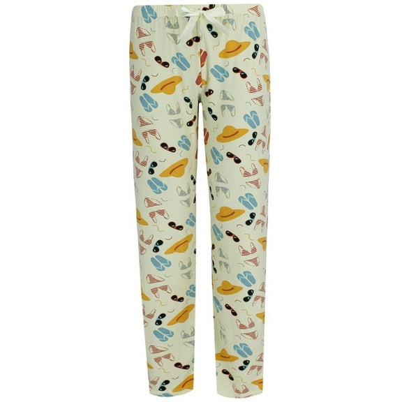 Roll Outta Bed  Vacation Polysuede Open Bottom Pajama Pants (Women)